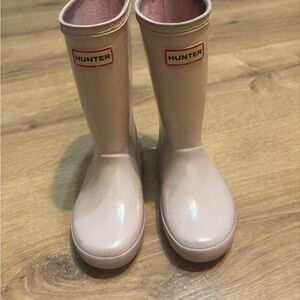 Hunter Kids Light Pink Rain Boots